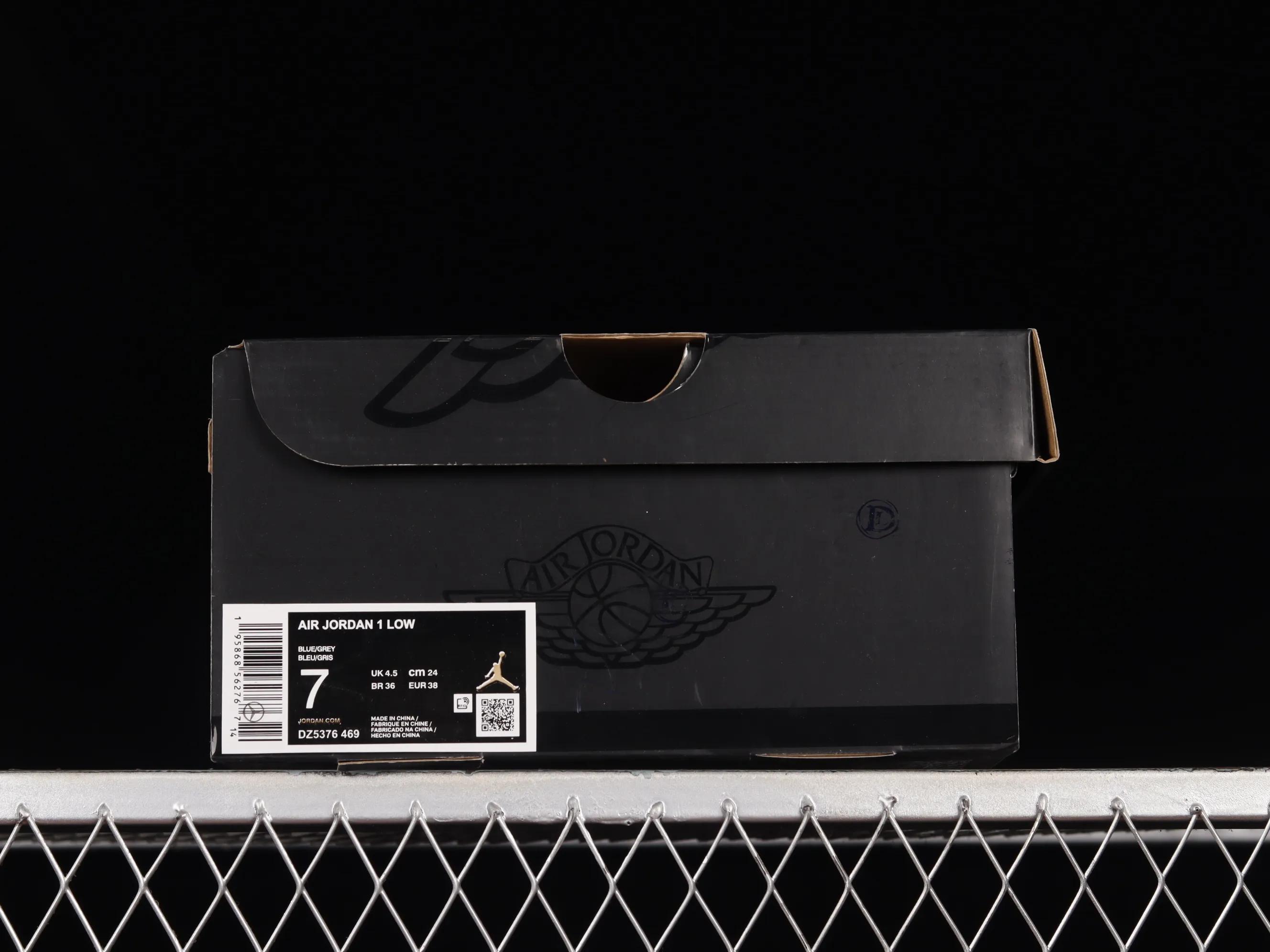All categories Air Jordan Jordan series basketball shoes Air Jordan 1 Low Z version Air Jordan 1 Low "UNC Grey" AJ1 Joe 1 cement North Carolina blue low-top basketball shoes DZ5376-469
